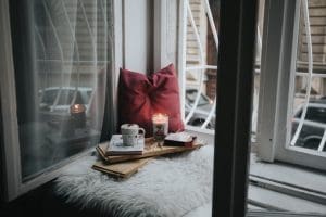 window cup and candle