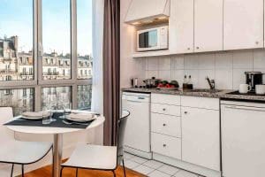 Open kitchen apartment with views
