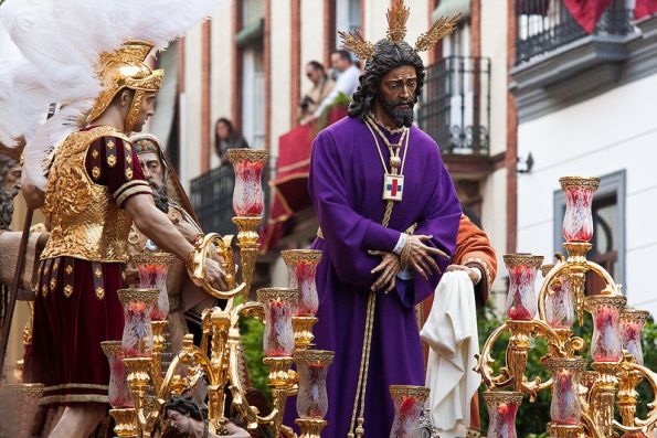 Statue of Jesus in Spanish parade