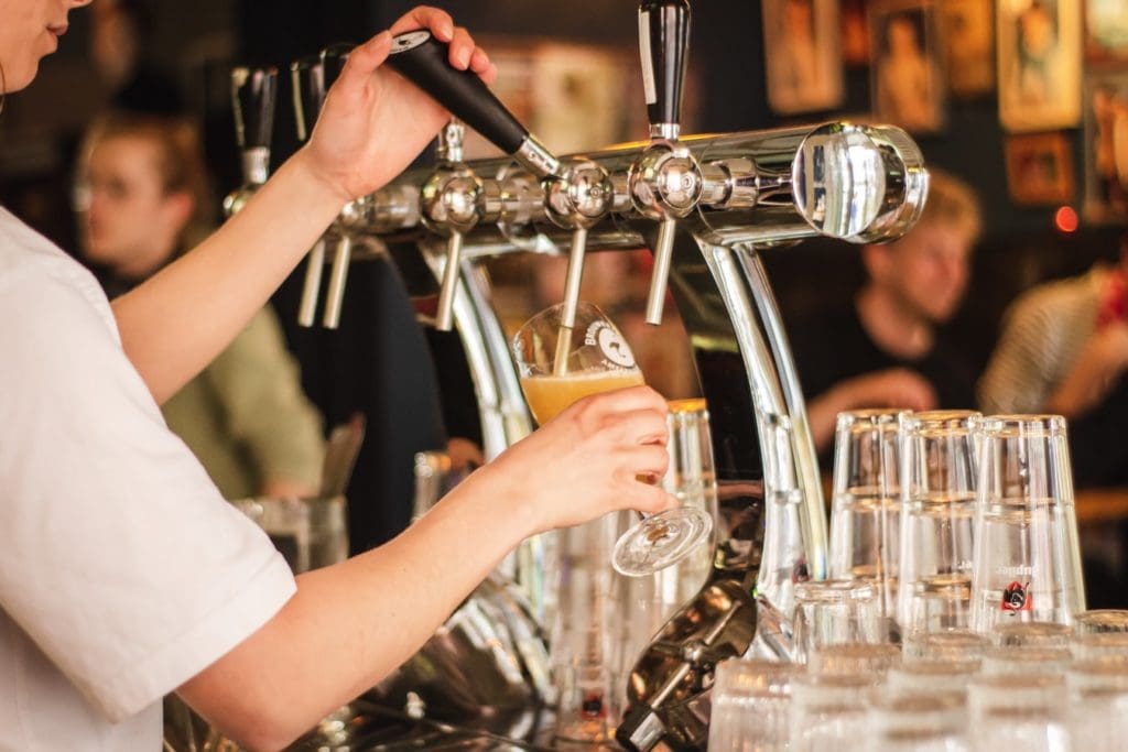 Pint of Beer poured