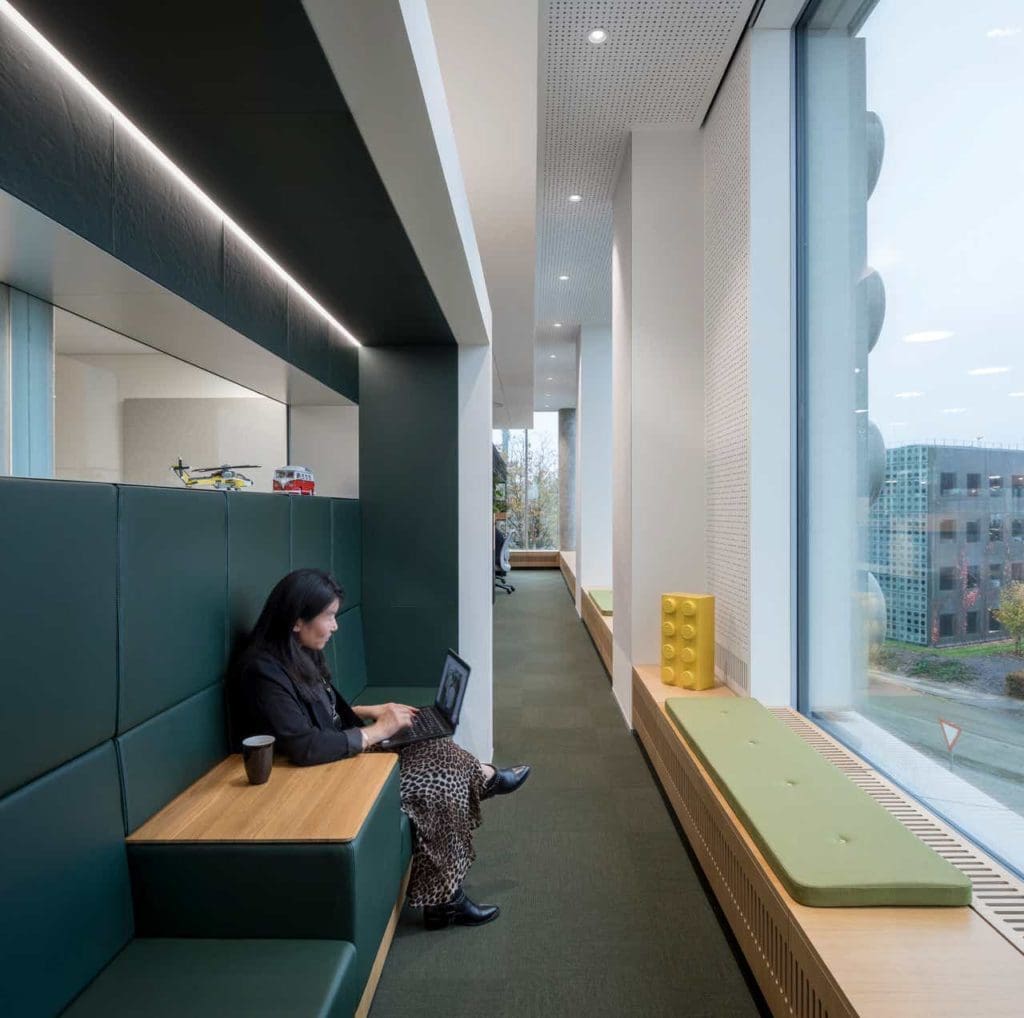 Woman working in LEGO Office.