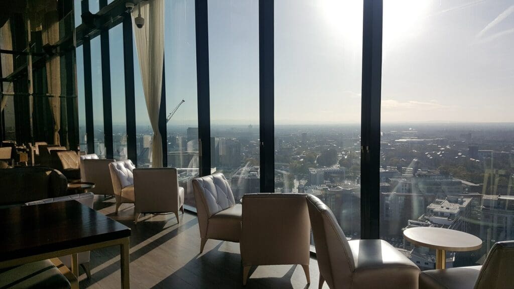 The view from Cloud 23 in Manchester.