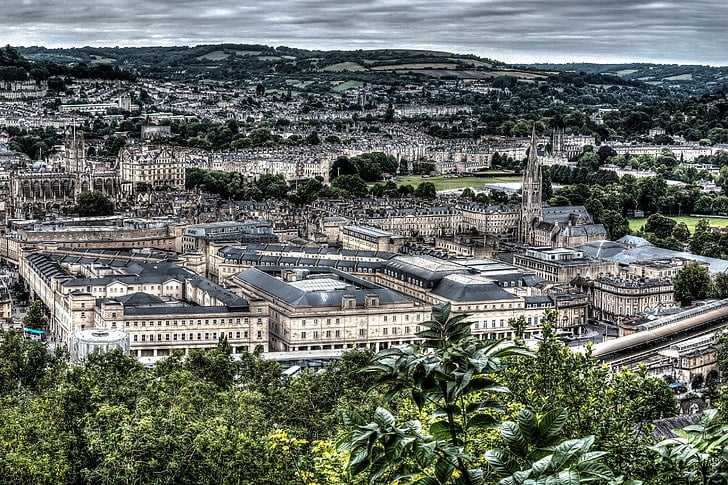 Bath from above - UK.
