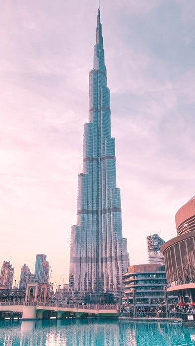 The Burj Khalifa tower is one of the best places to visit in Dubai.