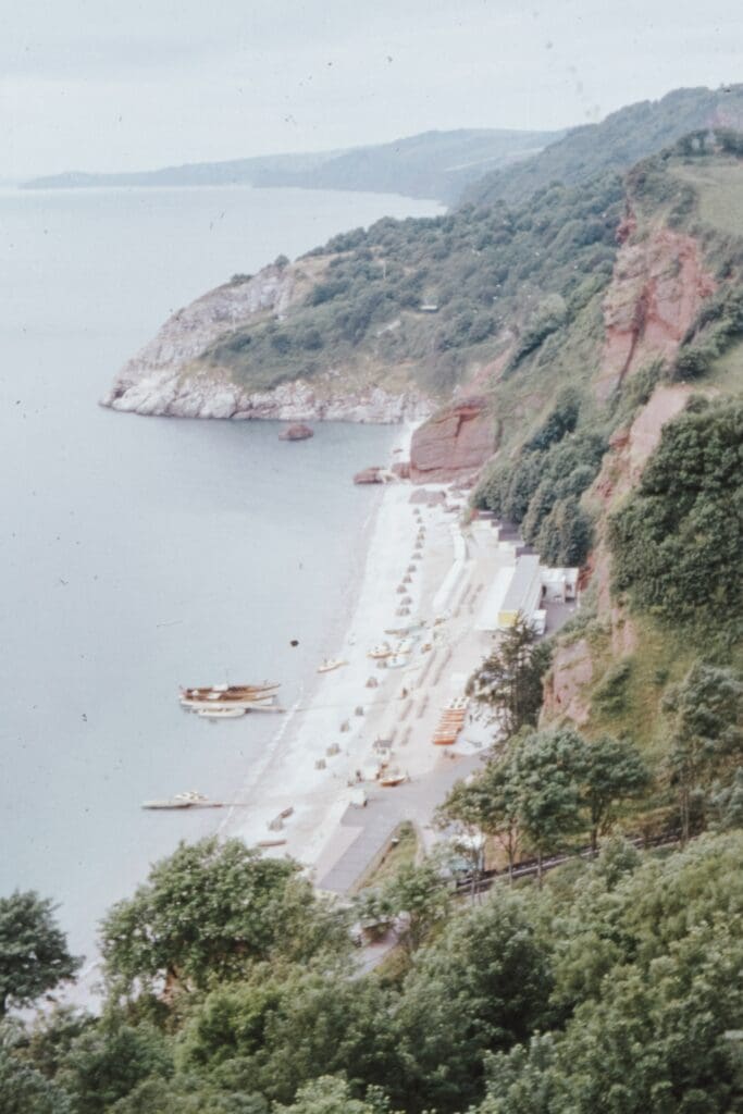 Oddicombe beach in Torquay.