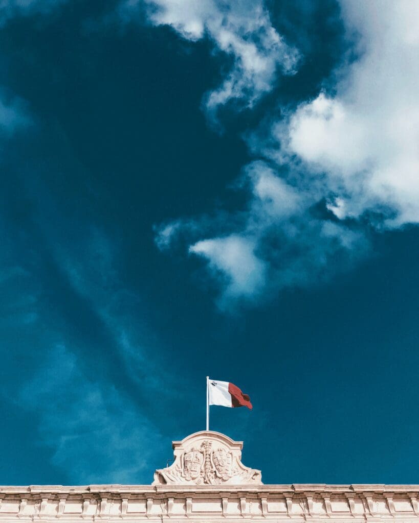 things to do in Valletta on a business trip - Malta flag