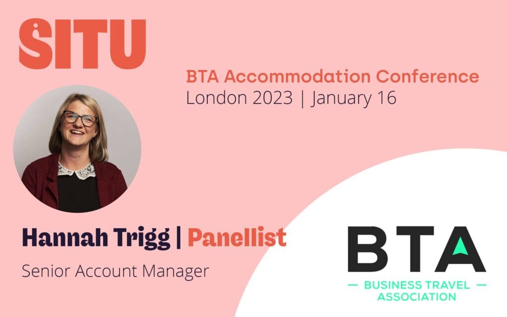 Hannah Trigg at Situ as one of the panellists at the BTA Accommodation Conference in London. 