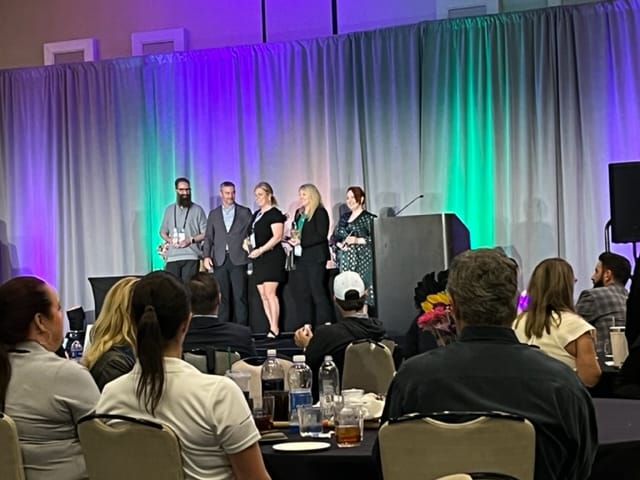 The winners at the CHPA conference in New Orleans 2023 receiving the Tower of Excellence awards - Situ wins most creative marketing award
