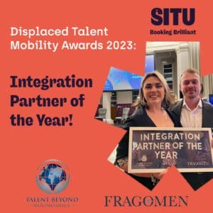 Situ’s Commercial Director, Rebecca Gonzaga, and Senior Account Manager, James Connell, represented the Situ team to receive the Integration Partner of the Year awards.