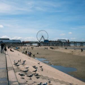 blackpool in uk , beaches in south devon