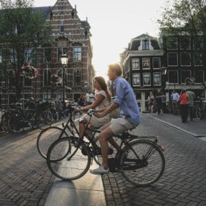 bicycles in amsterdam