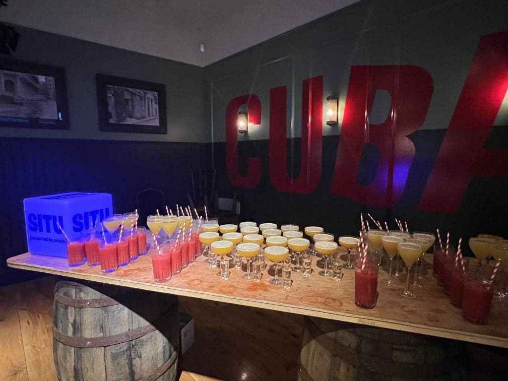 Situ roadshow in Bristol - cocktails 