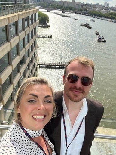 Rebecca Gonzaga, MD and James Connell, Senior Account Manager at Situ - London roadshow 2023