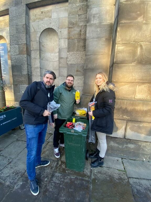 Edinburgh litter-picking