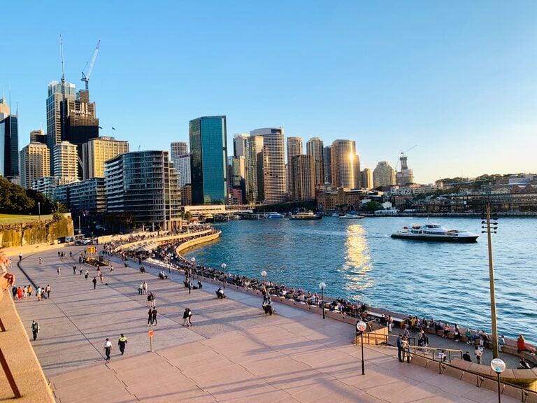 walk way by the sea Sydney 
