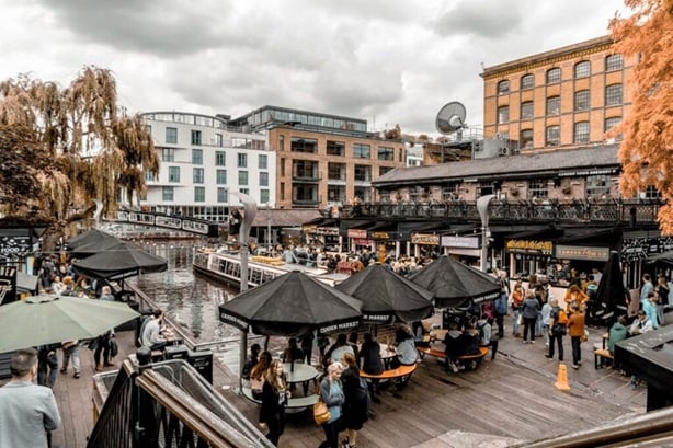 Relaxing by the river in Camden 