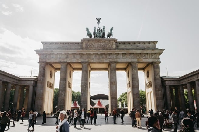 People walking in Berlin, Germany