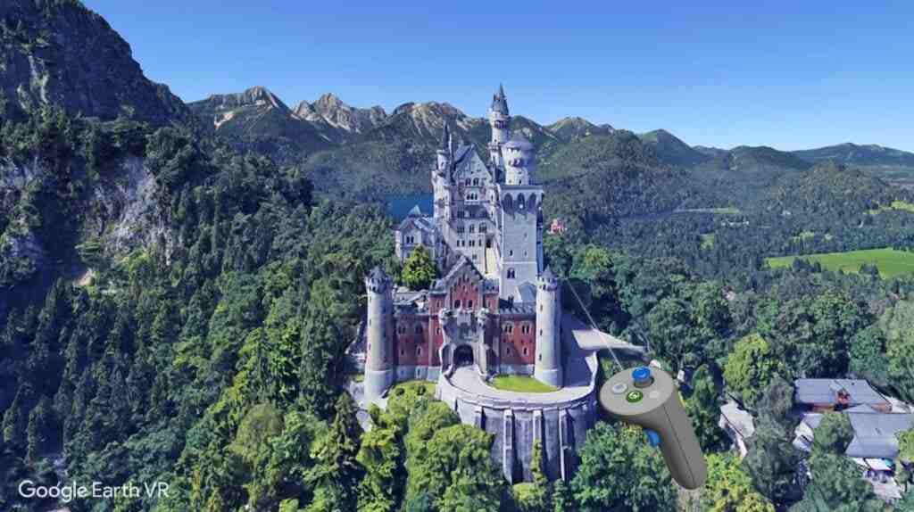 Google earth VR for touring mountains and castles.