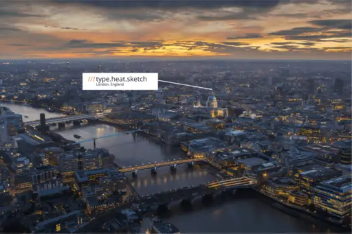 What3Words location in London for Situ's apartment.