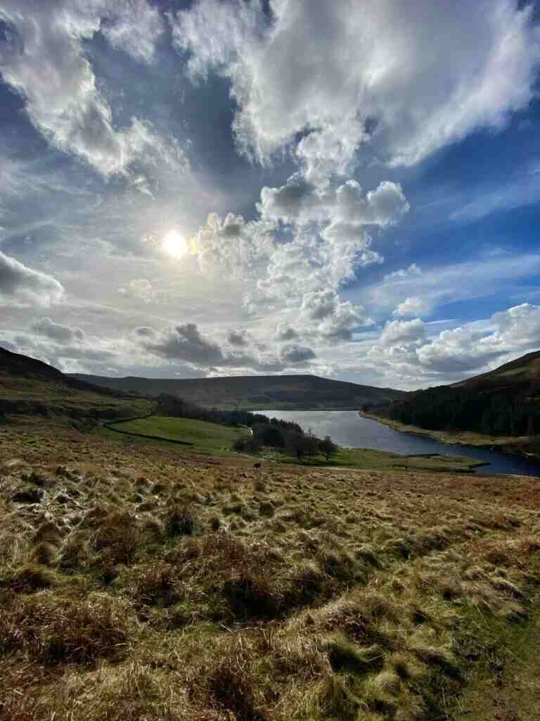 national park with a lake in day time