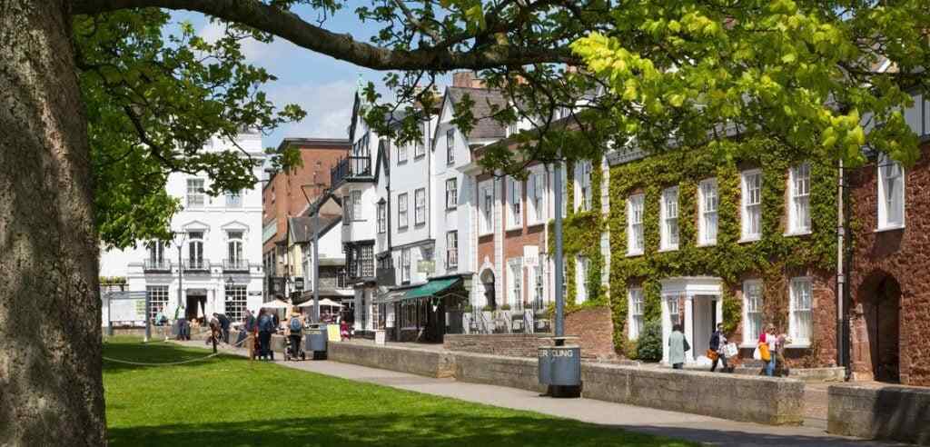 Exeter city centre.