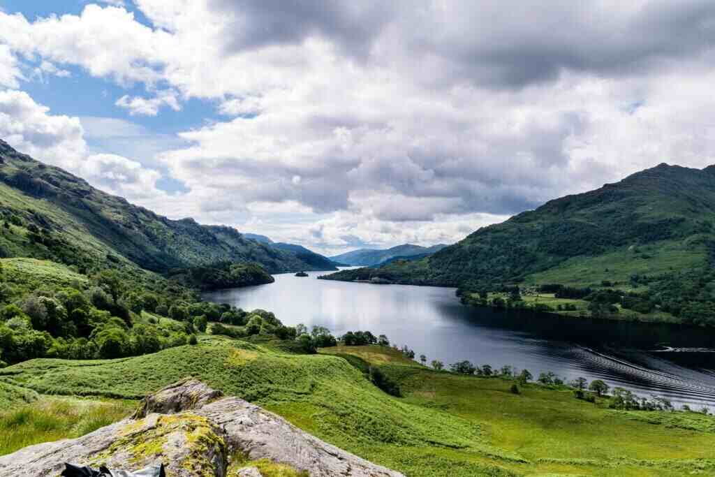 mountains, landscapes and a lake