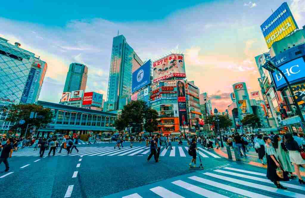 People walking in Tokyo, Japan - cities for your next bleisure stay