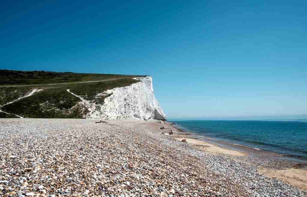 The Seven Sisters chalk cliffs.