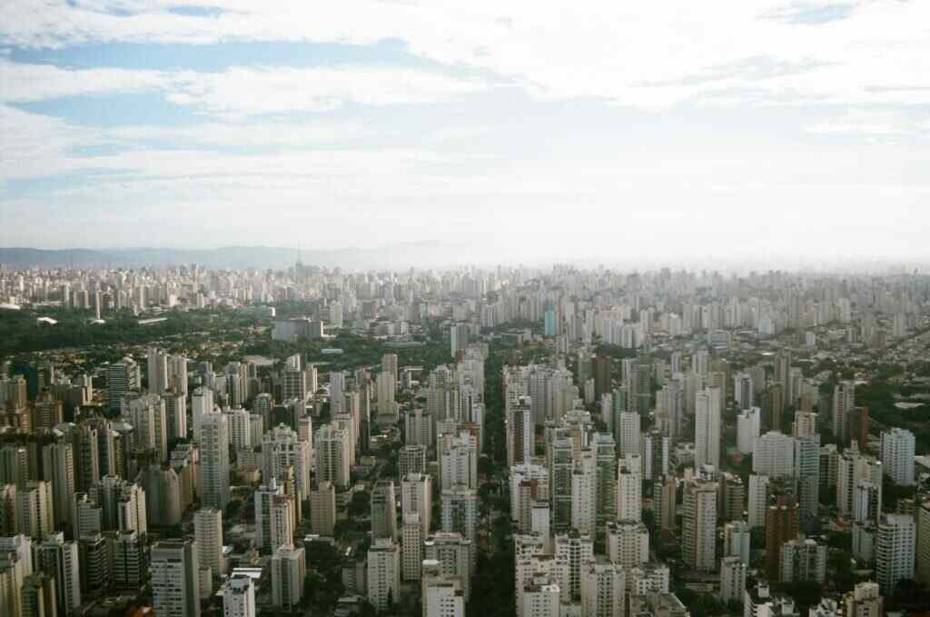 Cityscape over buildings in São Paulo