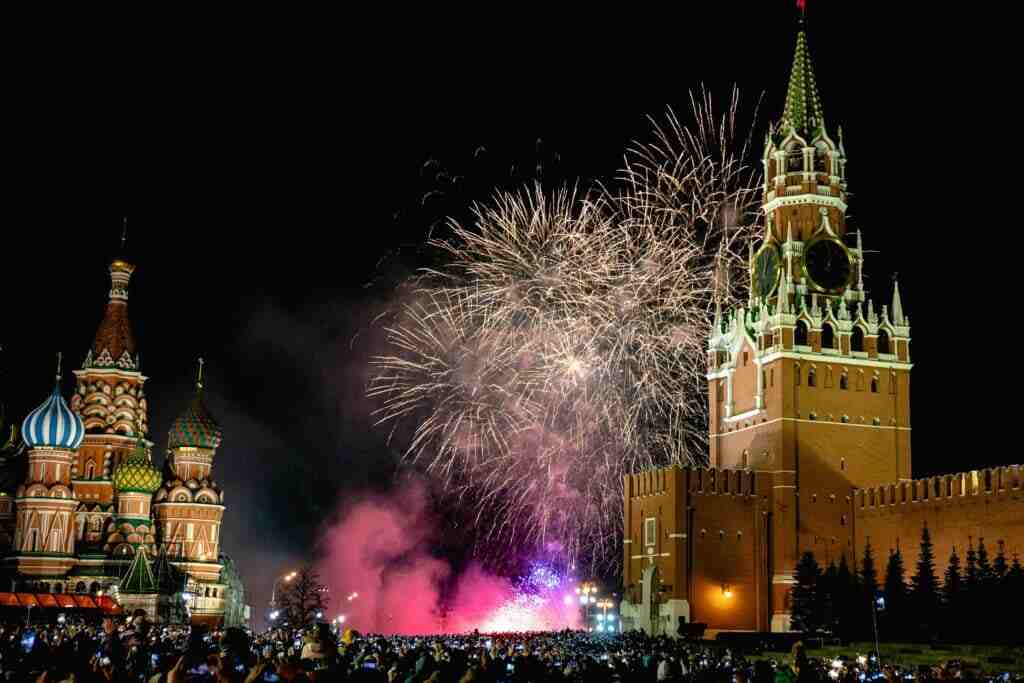 New Year celebration in Russia