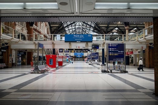 Inside Liverpool Street Station