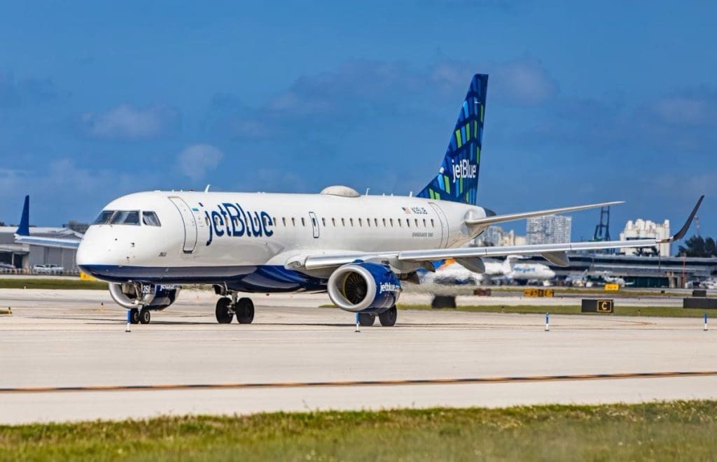 An airplane on a runway