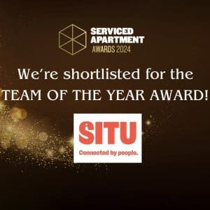 Bold texting announcing Situ's nomination for the SAA 'Team of the Year' award.
