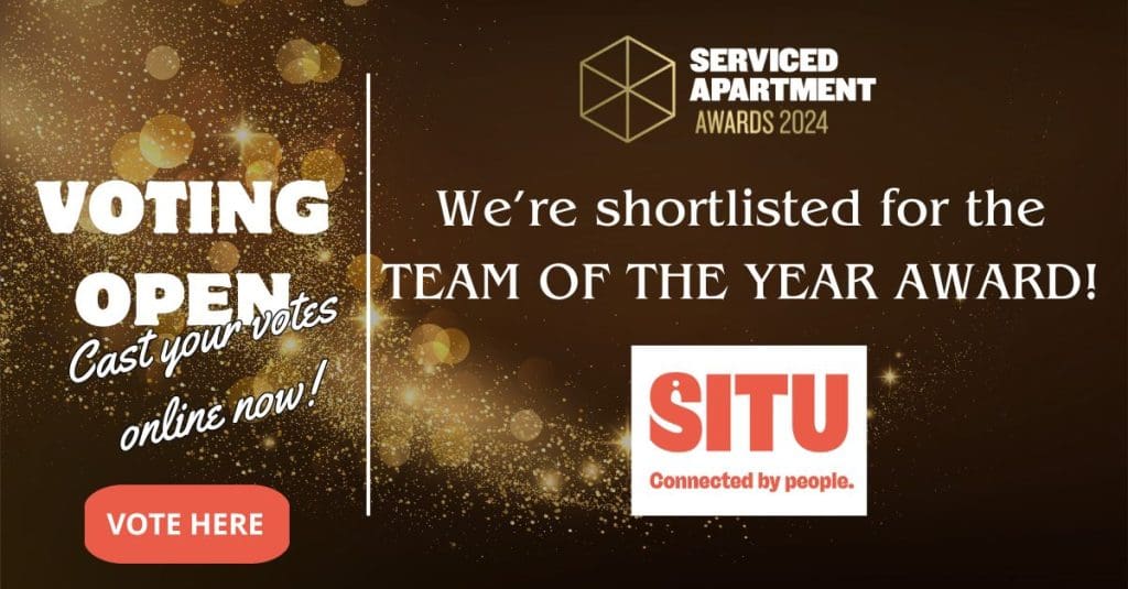 Bold texting announcing Situ's nomination for the SAA 'Team of the Year' award.