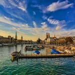 Zurich view around Old Town