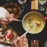 people eating fondue in Zurich