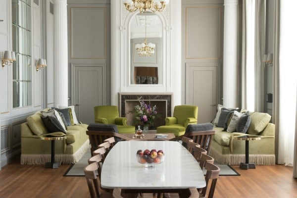 Dining area in luxury corporate apartment