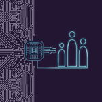 Teal outline of people