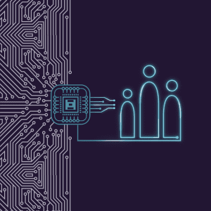 Teal outline of people