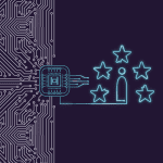 Teal outline of stars