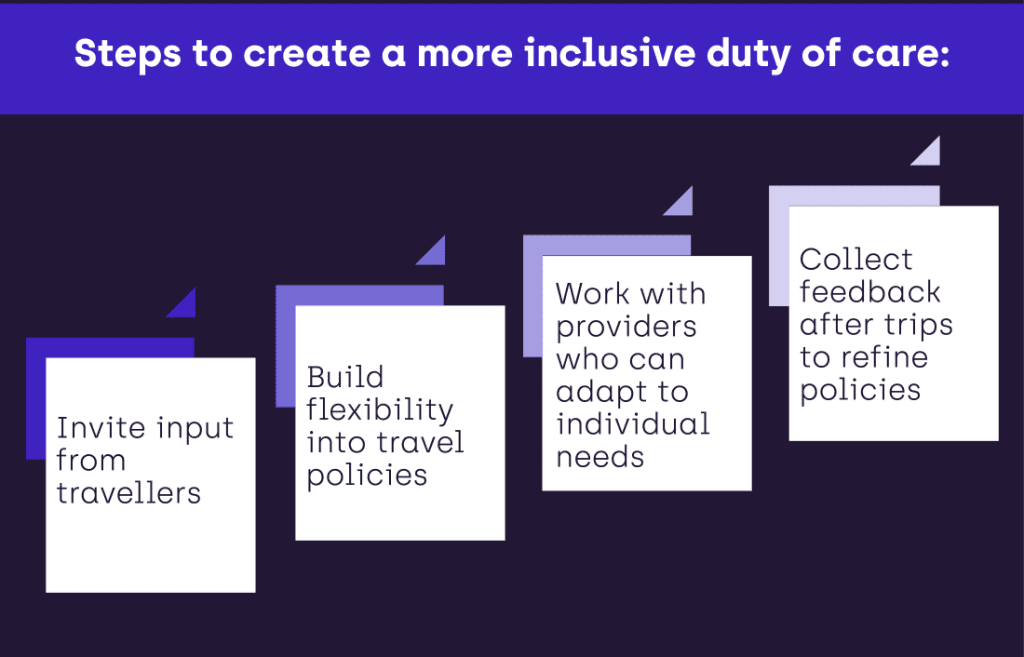 Small steps Travel Managers can take to building an inclusive duty of care policy