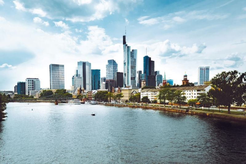 Skyscrapers in Frankfurt, Germany