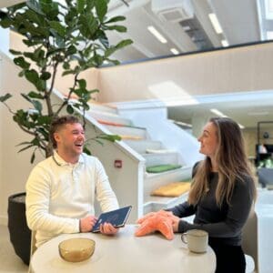 Situ team members in downstairs dining area in Situ office