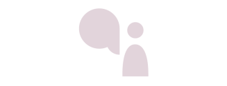 Icon of a person and a speech bubble