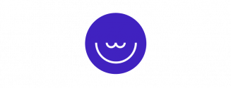 Blue smiling face