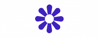 Blue flower icon