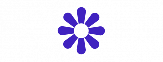 Blue flower icon