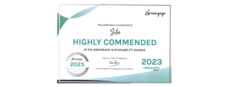 Greengage Sustainability Awards 2023 certificate