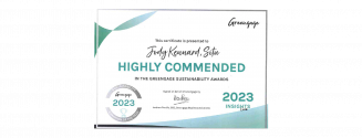 Greengage Sustainability Awards 2023 certificate