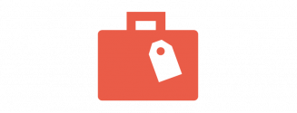 Coral briefcase icon